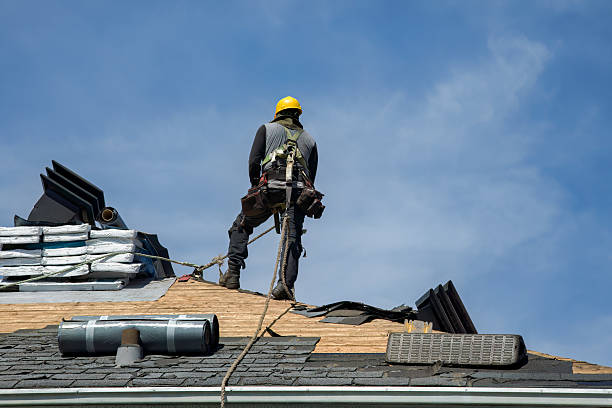 Professional Gutter Installation technician working in Dunlap, IL